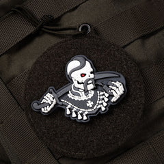 Patch Moral 3D PVC M-Tac You Only Die Once - Gri/Alb