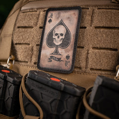 Patch Moral Ace of Spades M-Tac - Coyote/Black, Stil Vintage