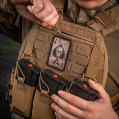 Patch Moral Ace of Spades M-Tac - Coyote/Black, Stil Vintage