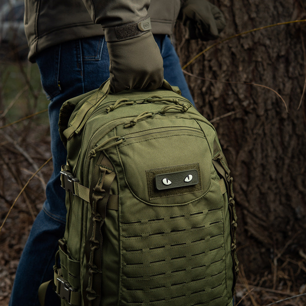 Patch Moral Cat Eyes 3D M-Tac - Olive Fosforescent