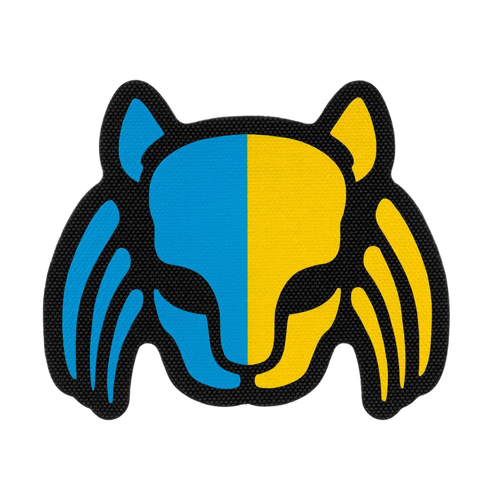 Patch Moral Cat Predator M-Tac - Black/Yellow/Blue, Cu Velcro