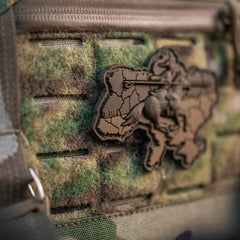 Patch Moral Caucaz Ucraina M-Tac - Coyote, 3D PVC, Cu Velcro