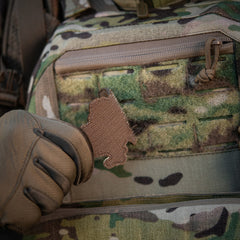 Patch Moral Caucaz Ucraina M-Tac - Coyote, 3D PVC, Cu Velcro