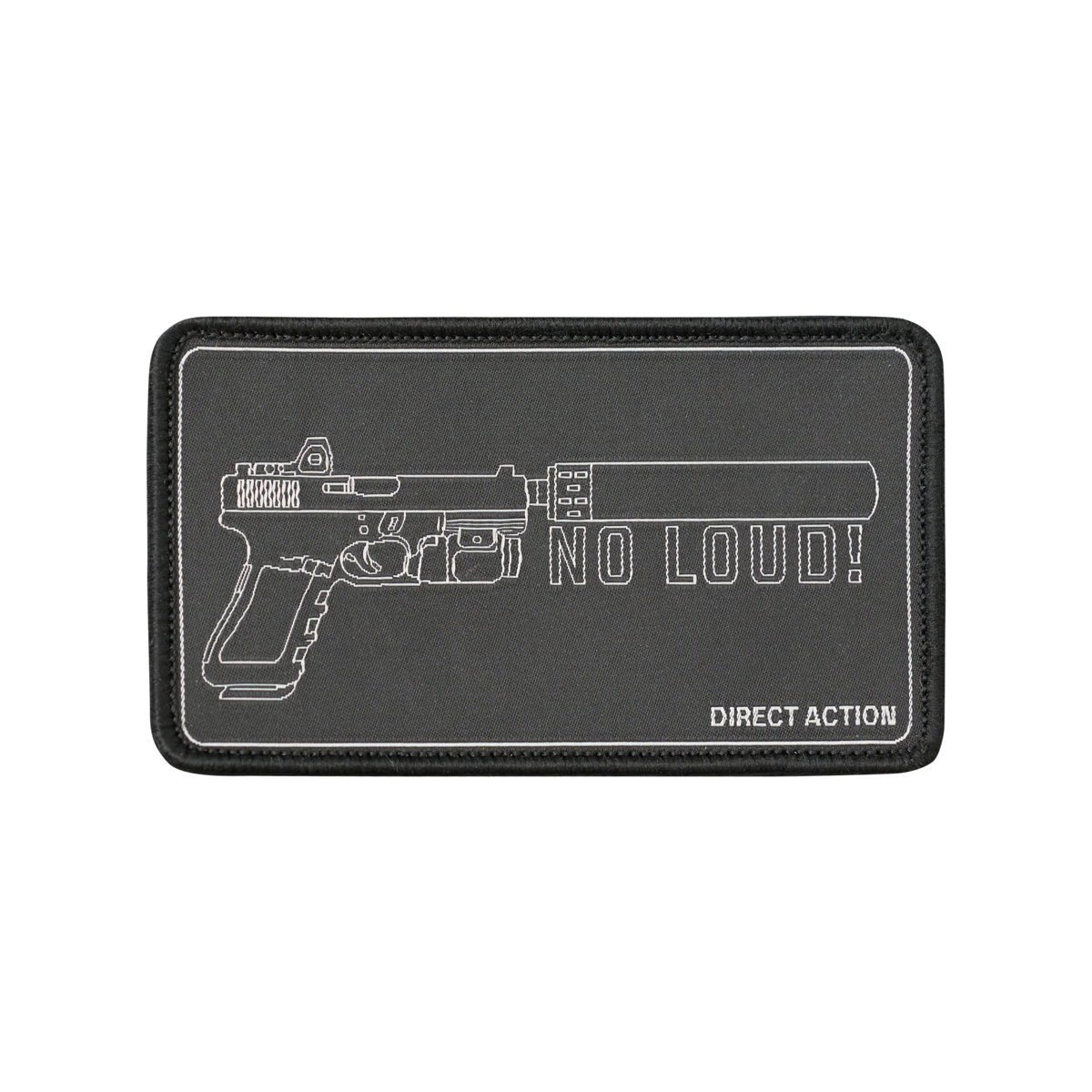 Patch Moral Helikon-Tex "No Loud!" Brodat cu Velcro