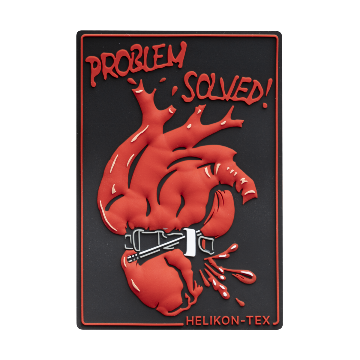 Patch Moral Helikon-Tex Problem Solved! Cauciucat Negru