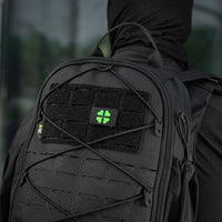 Patch Moral MOLLE Clover M-Tac - Negru cu Simbol Norocos