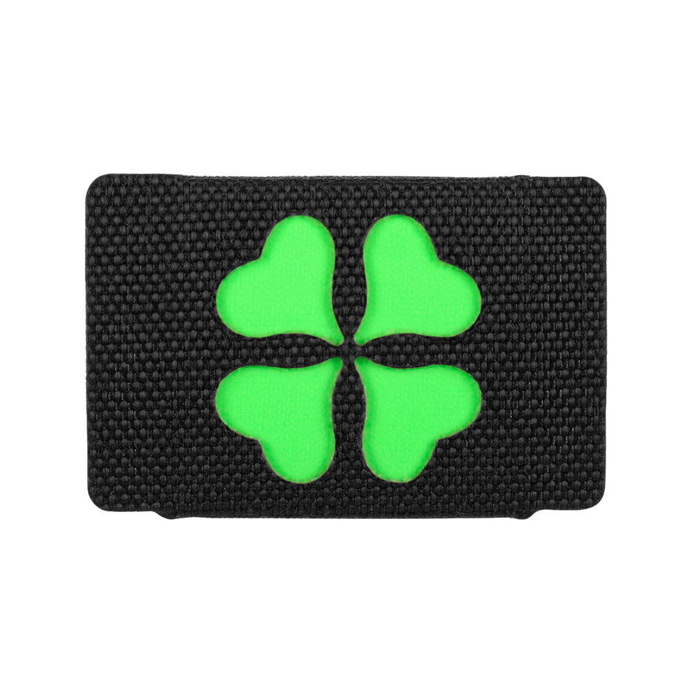 Patch Moral MOLLE Clover M-Tac - Negru cu Simbol Norocos