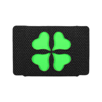 Patch Moral MOLLE Clover M-Tac - Negru cu Simbol Norocos