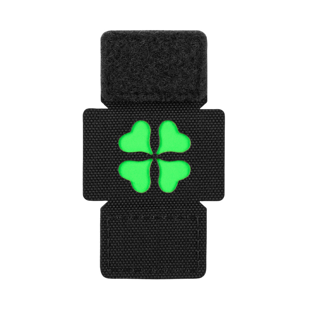 Patch Moral MOLLE Clover M-Tac - Negru cu Simbol Norocos