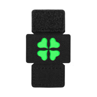Patch Moral MOLLE Clover M-Tac - Negru cu Simbol Norocos