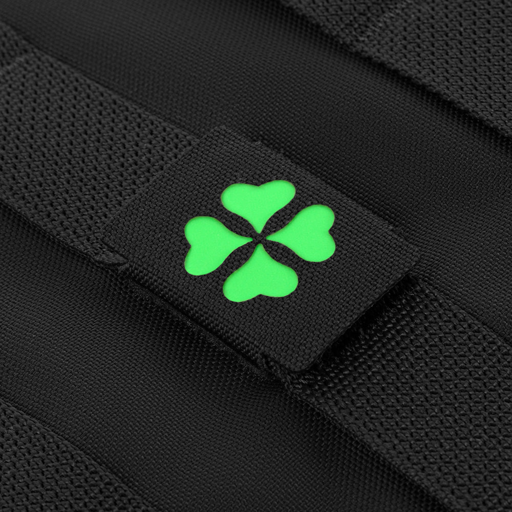 Patch Moral MOLLE Clover M-Tac - Negru cu Simbol Norocos