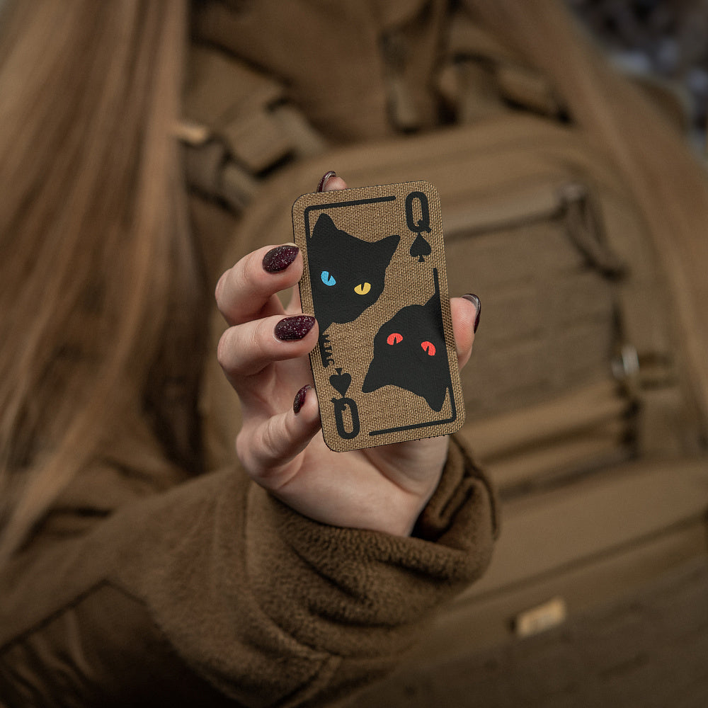 Patch Moral Queen of Spades M-Tac - Coyote/Black, Reversibil