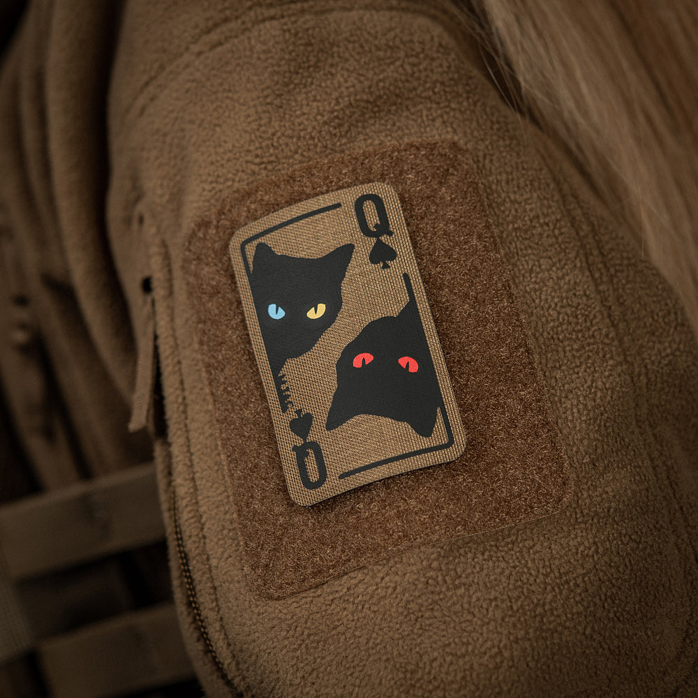 Patch Moral Queen of Spades M-Tac - Coyote/Black, Reversibil