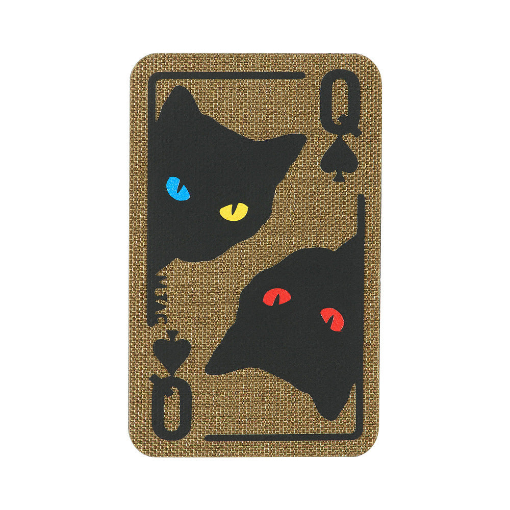 Patch Moral Queen of Spades M-Tac - Coyote/Black, Reversibil