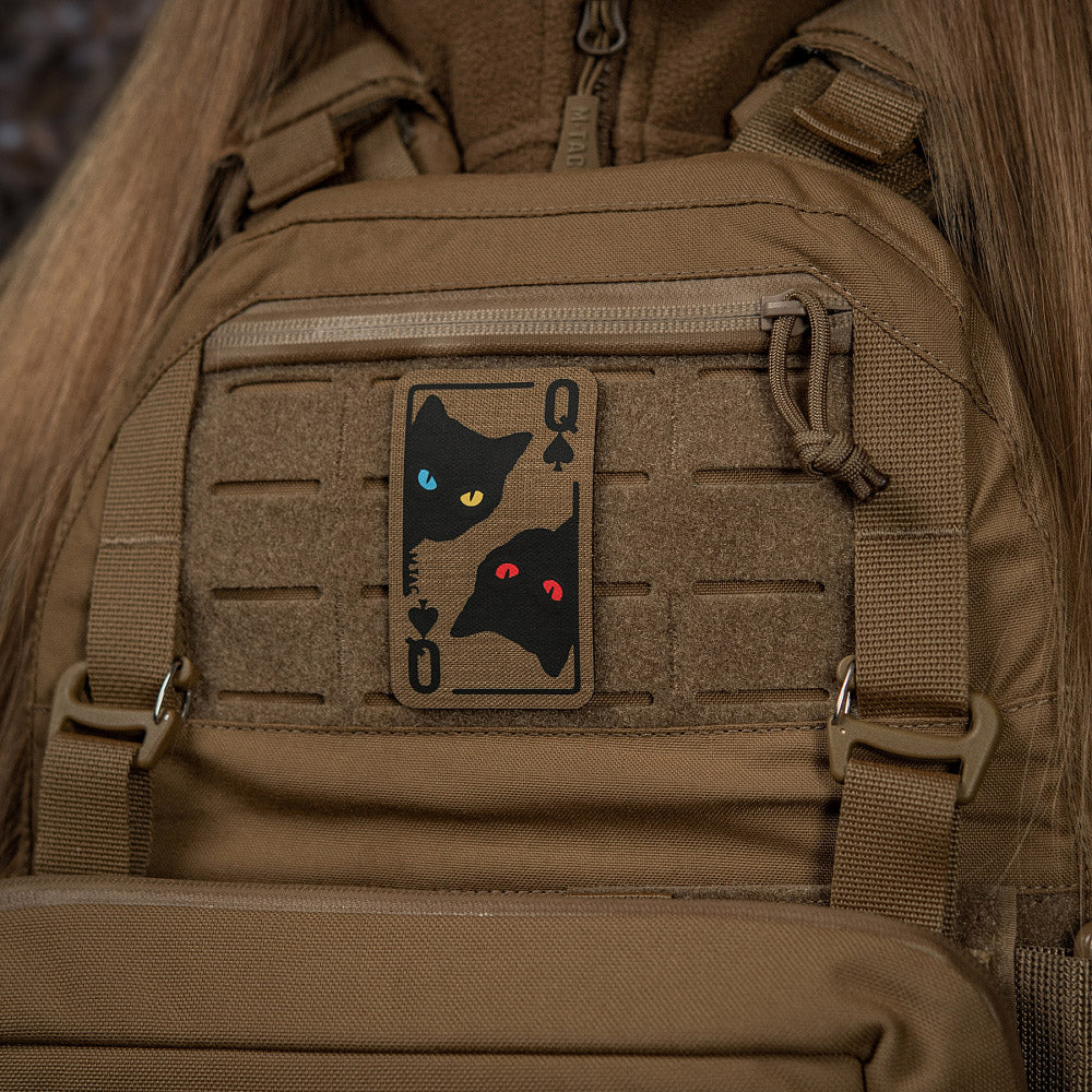 Patch Moral Queen of Spades M-Tac - Coyote/Black, Reversibil