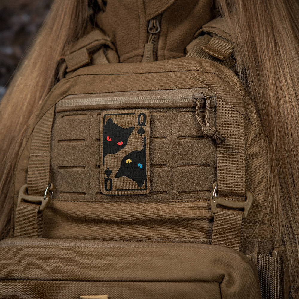 Patch Moral Queen of Spades M-Tac - Coyote/Black, Reversibil