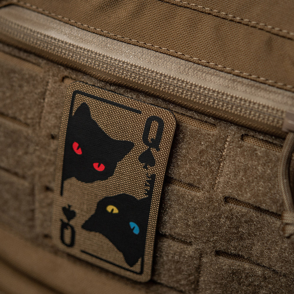 Patch Moral Queen of Spades M-Tac - Coyote/Black, Reversibil