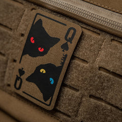 Patch Moral Queen of Spades M-Tac - Coyote/Black, Reversibil