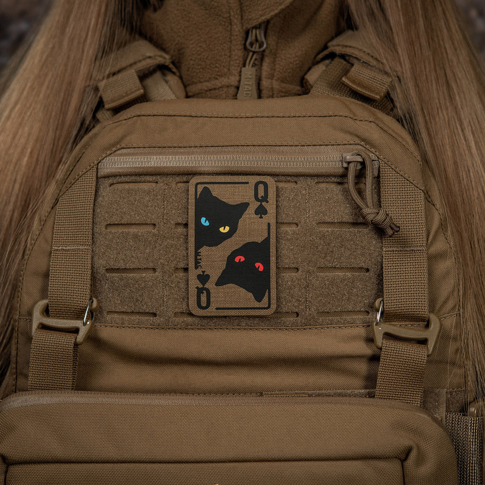 Patch Moral Queen of Spades M-Tac - Coyote/Black, Reversibil