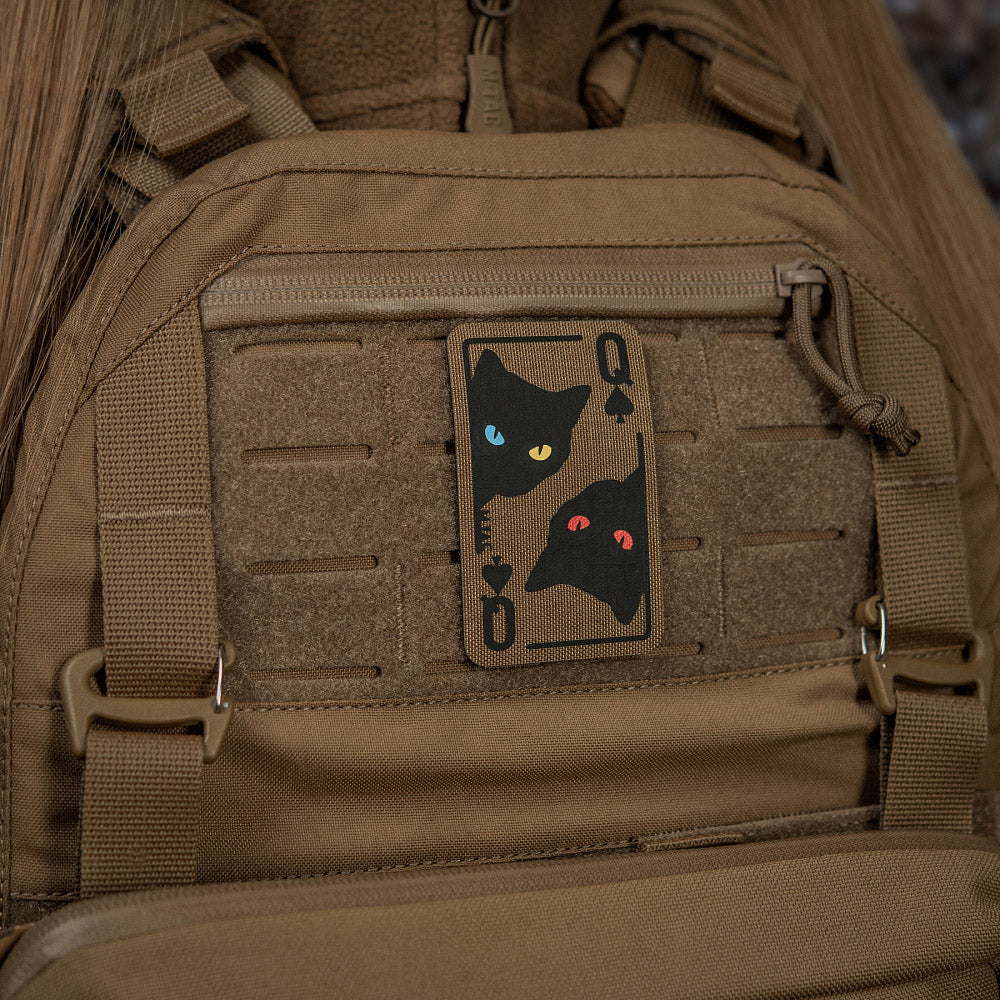 Patch Moral Queen of Spades M-Tac - Coyote/Black, Reversibil