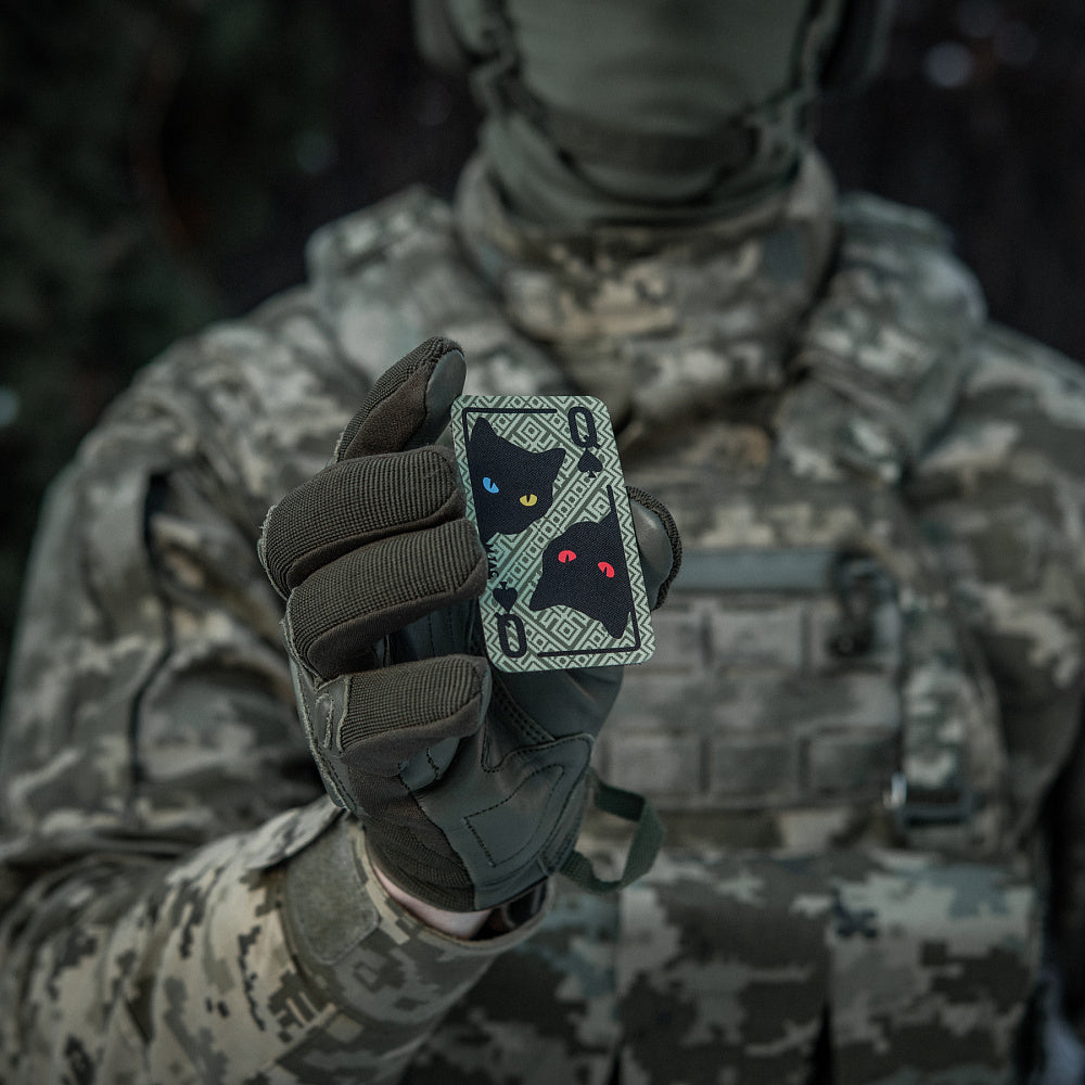 Patch Moral Queen of Spades M-Tac - Olive, Personalitate Marcantă