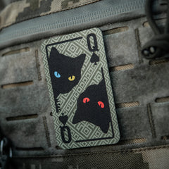 Patch Moral Queen of Spades M-Tac - Olive, Personalitate Marcantă