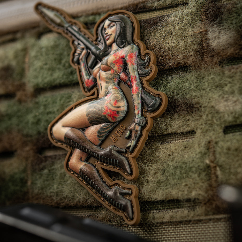 Patch Moral Tactical Girl #9 RPG PVC M-Tac - Forță și Eleganță