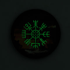 Patch Moral Vegvisir/Drakkar Rotund M-Tac - Black/GID Luminescent