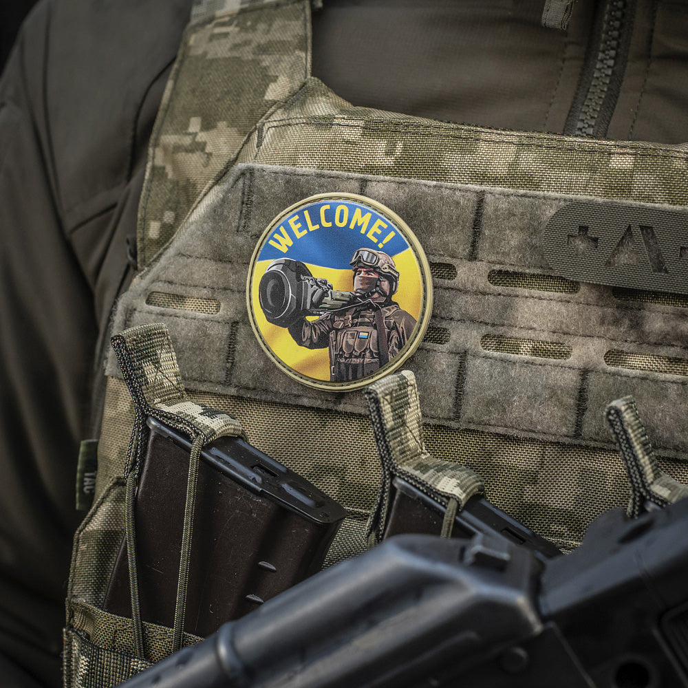 Patch NLAW Says Welcome M-Tac - Spirit Patriotic și Rezistență