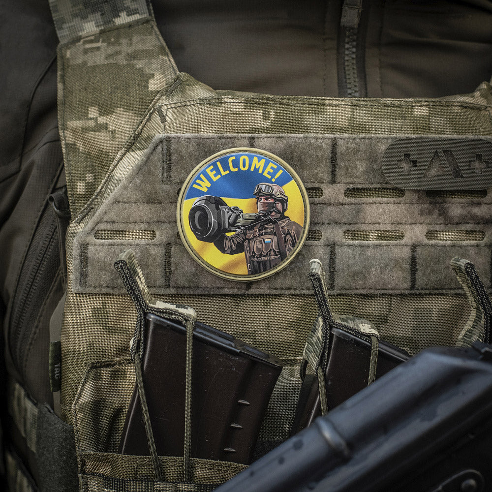 Patch NLAW Says Welcome M-Tac - Spirit Patriotic și Rezistență