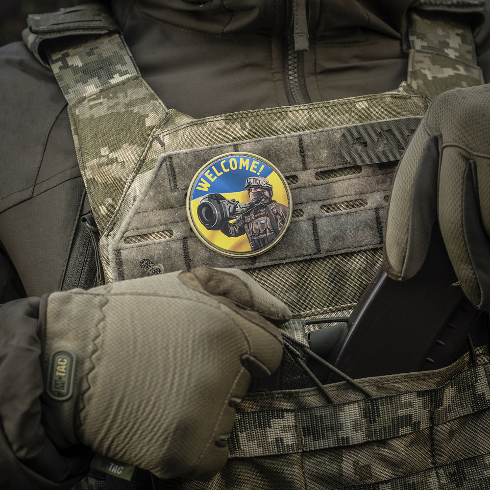 Patch NLAW Says Welcome M-Tac - Spirit Patriotic și Rezistență