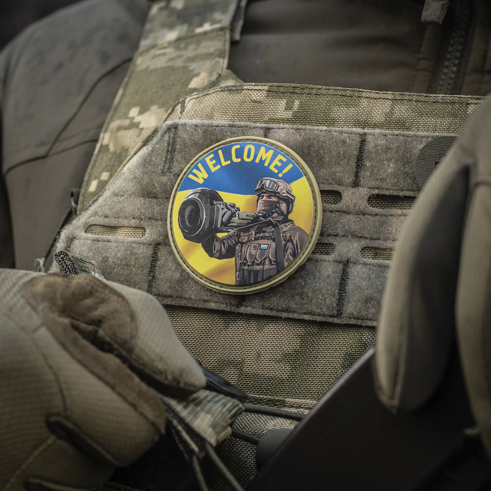 Patch NLAW Says Welcome M-Tac - Spirit Patriotic și Rezistență