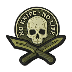 Patch No Knife - No Life M-Tac 3D PVC - Olive