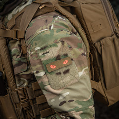 Patch Ochi de Pisică Laser Cut M-Tac - Coyote/Roșu, Fosforescent