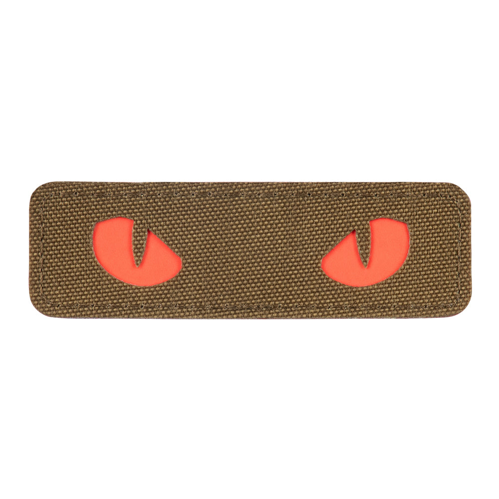 Patch Ochi de Pisică Laser Cut M-Tac - Coyote/Roșu, Fosforescent