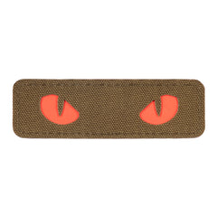 Patch Ochi de Pisică Laser Cut M-Tac - Coyote/Roșu, Fosforescent