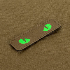 Patch Ochi de Pisică Laser Cut M-Tac - Coyote/Verde Fosforescent