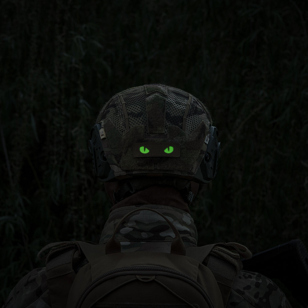 Patch Ochi de Pisică Laser Cut M-Tac - Coyote/Verde Fosforescent