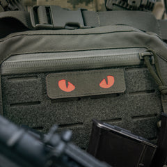 Patch Ochi de Pisică Laser Cut M-Tac - Ranger Green/Roșu