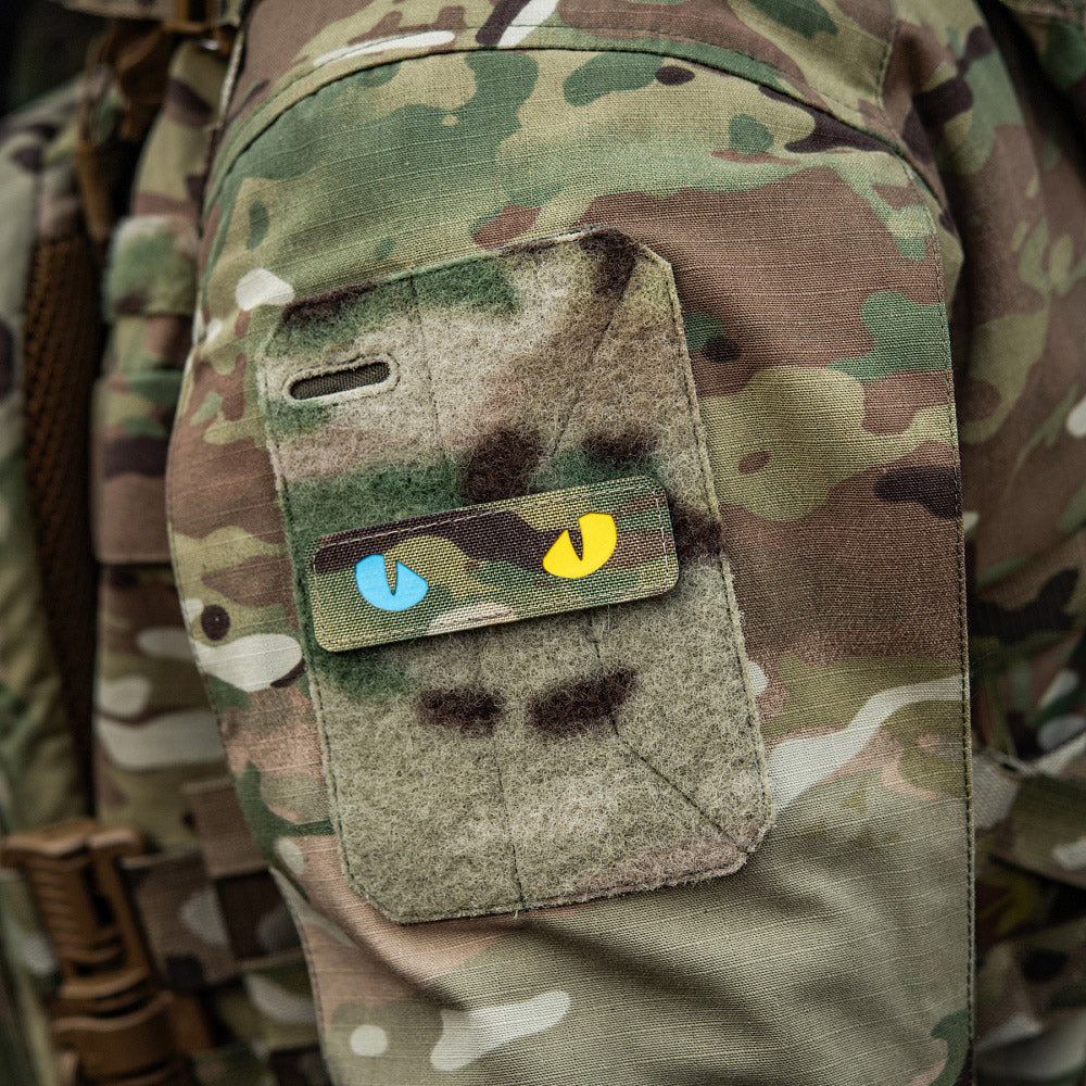Patch Ochi de Pisică M-Tac - Multicam/Galben Fosforescent