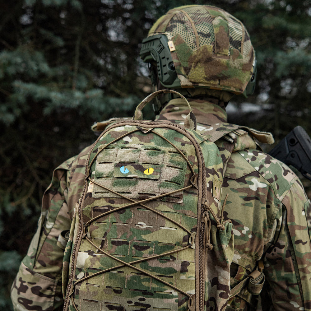 Patch Ochi de Pisică M-Tac - Multicam/Galben Fosforescent