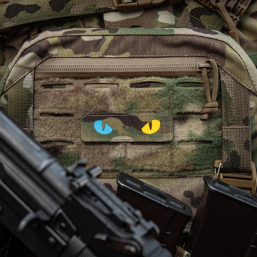 Patch Ochi de Pisică M-Tac - Multicam/Galben Fosforescent