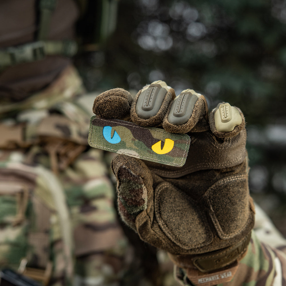 Patch Ochi de Pisică M-Tac - Multicam/Galben Fosforescent