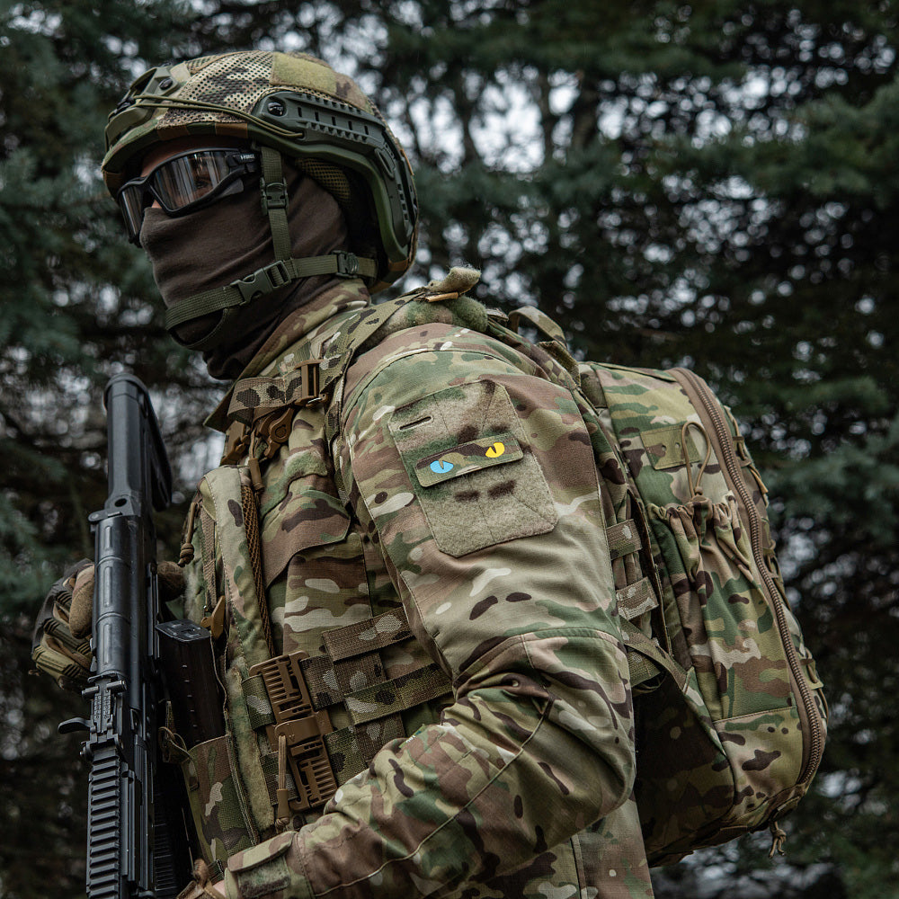 Patch Ochi de Pisică M-Tac - Multicam/Galben Fosforescent