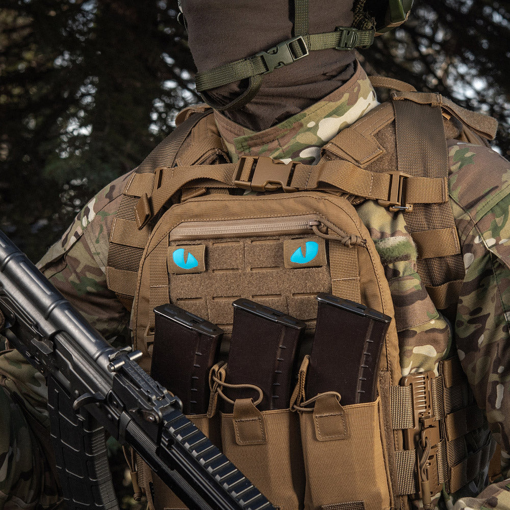 Patch Ochi de Tigru Laser Cut M-Tac - Coyote/Albastru Nocturn