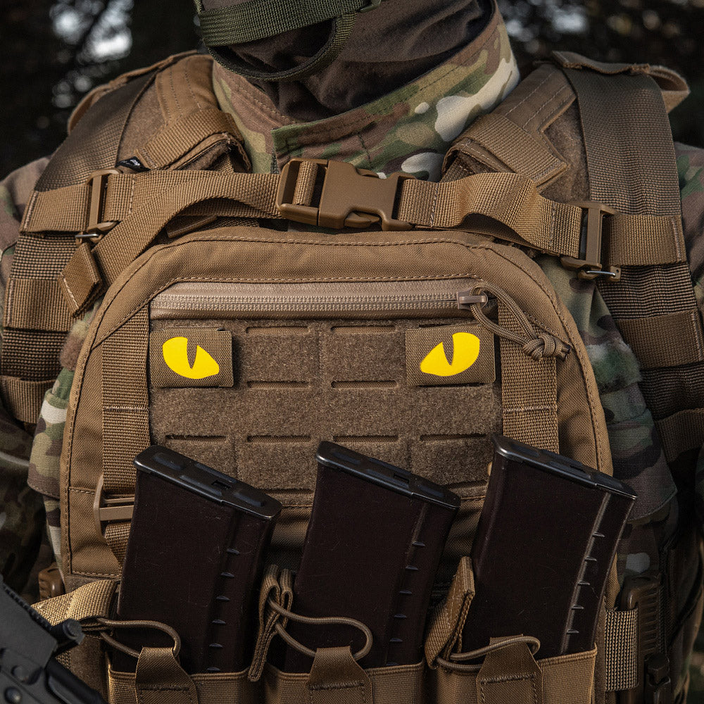 Patch Ochi de Tigru Laser Cut M-Tac - Coyote/Galben Fosforescent