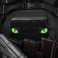 Patch Ochi de Tigru Laser Cut M-Tac - Negru/Verde