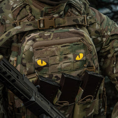 Patch Ochi de Tigru M-Tac Laser Cut - Multicam/Galben Fosforescent