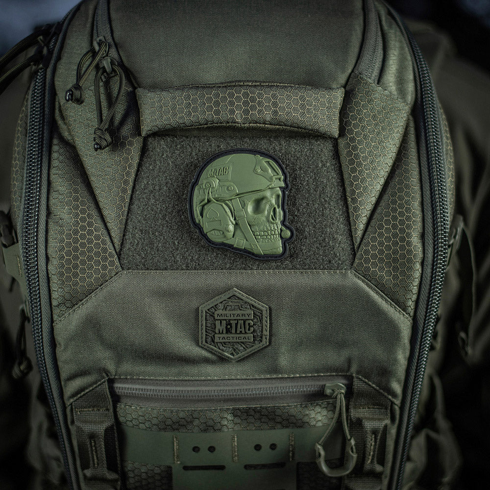 Patch Operator 3D PVC M-Tac - Olive, Mesaj Puternic