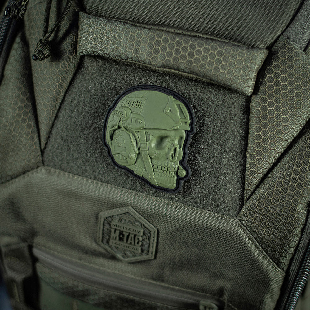 Patch Operator 3D PVC M-Tac - Olive, Mesaj Puternic
